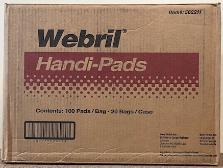 (image for) Fiberweb Webril Handi-Pads 4 X 4 Cotton Pads 1 Case 20 X 100 Pkg/Case